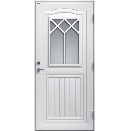 Ytterdörr Diplomat Linnea Klarglas vit