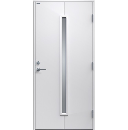 Ytterdörr Diplomat Maj Klarglas vit