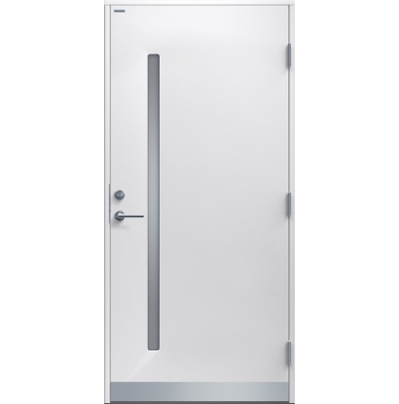 Ytterdörr Diplomat Mikaela Klarglas vit