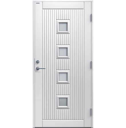 Ytterdörr Diplomat Nike Klarglas vit