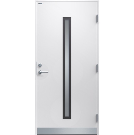 Ytterdörr Diplomat Ronja Klarglas vit