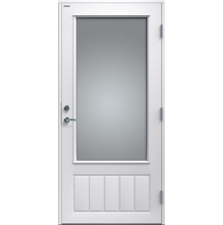 Ytterdörr Diplomat Altan 16 klarglas vitmålat trä