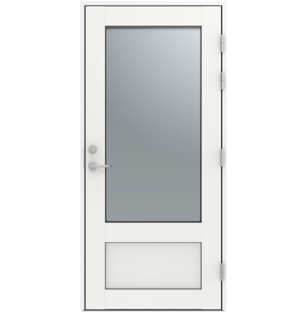 Ytterdörr Diplomat Altan 16 Klarglas vit Aluminium