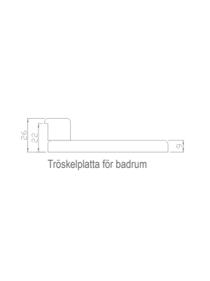 Tr�skel Tr�skel badrum 92mm