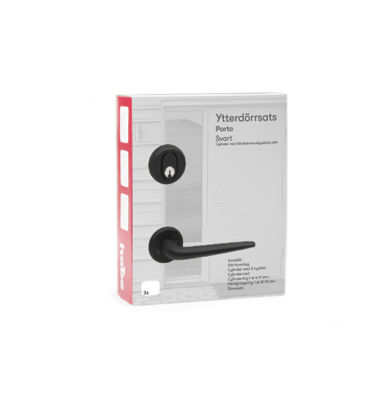 YTTERDÖRRSATS HABO PORTO SVART
