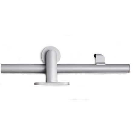 SKJUTDÖRRSBESLAG COMPACT SILVER TOPPMONTERAD