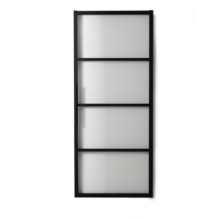 D�rr Square Svart/Klarglas 1000 mm