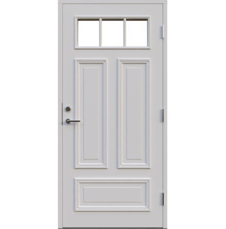 Ytterdörr Leksandsdörren Lummerhöjden Klarglas Vit