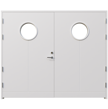 Garageport Leksandsdörren Almo Klarglas