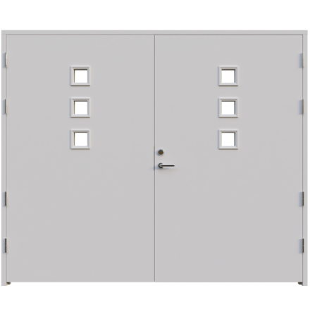 Garageport Leksandsdörren Boda Klarglas