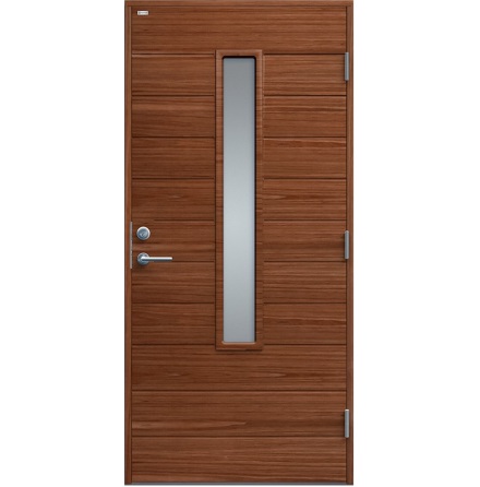 Ytterdörr Diplomat Clara Klarglas Teak