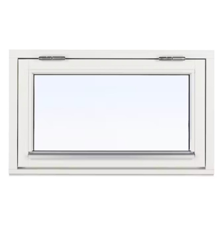 Överkantshängt Fönster Svenska Fönster Rund Profil 3-glas Vitmålat Trä