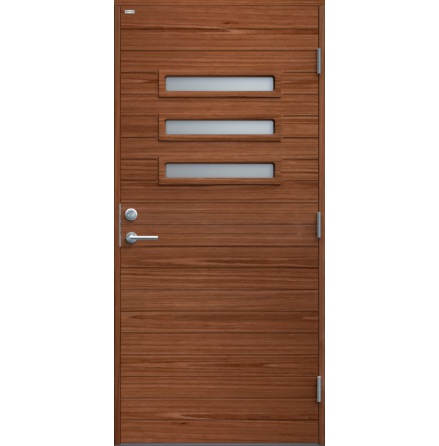 Ytterdörr Diplomat Ingela Klarglas Teak