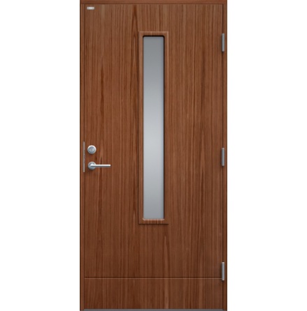 Ytterdörr Diplomat Laila Klarglas Teak