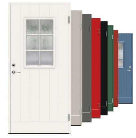 Ytterdörr Swedoor Classic Bizet Cotswoldglas Vit