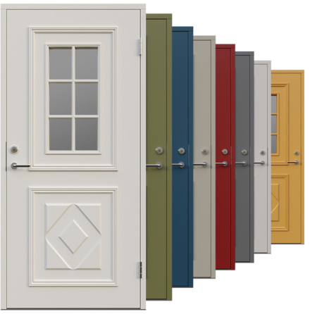 Ytterd�rr Leksandsd�rren Bj�rkberg Klarglas Vit