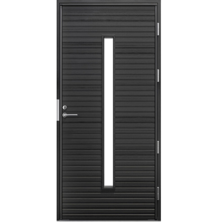 Ytterdörr Kaski Borgå Klarglas Laserad Furupanel