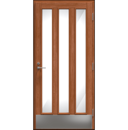 Ytterdörr Kaski Vasa Klarglas Laserad Furupanel