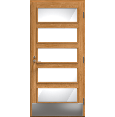 Ytterdörr Kaski Ulvsby Klarglas Laserad Furupanel