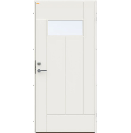 Ytterdörr Diplomat x Minimarket Barrstigen Klarglas Vit