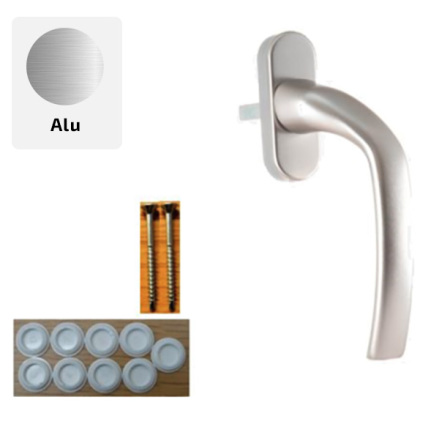 Fönsterhandtag Svenska Fönster Rak/Rund Profil