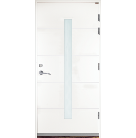 Ytterdörr Lurs Dalarö Klarglas Vit