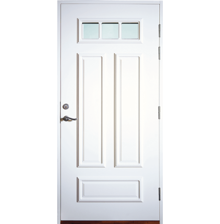 Ytterdörr Lurs Björkö Thela-glas Vit