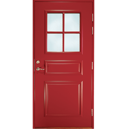 Ytterdörr Lurs Ekeby Thela-glas Vit