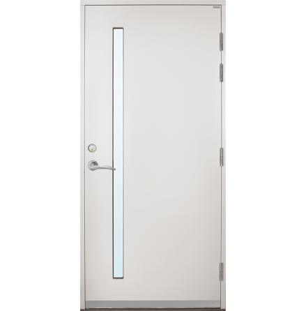 Ytterdörr Lurs Halmstad Klarglas Vit