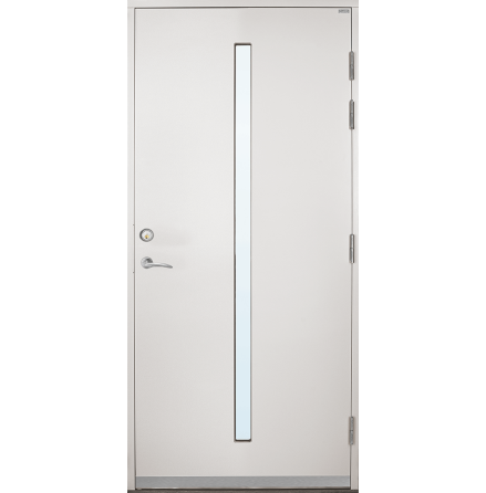 Ytterdörr Lurs Laholm Klarglas Vit