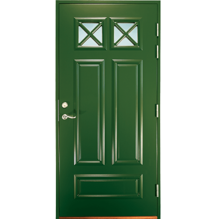 Ytterdörr Lurs Klövskär Thela-glas Vit