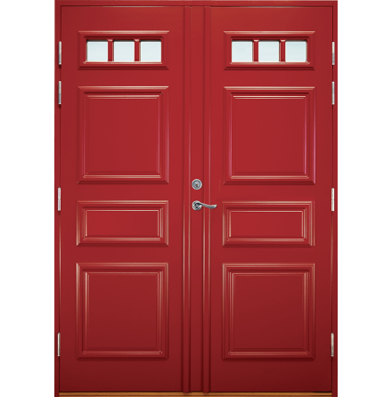 Parytterdörr Lurs Sigtuna Klarglas Vit