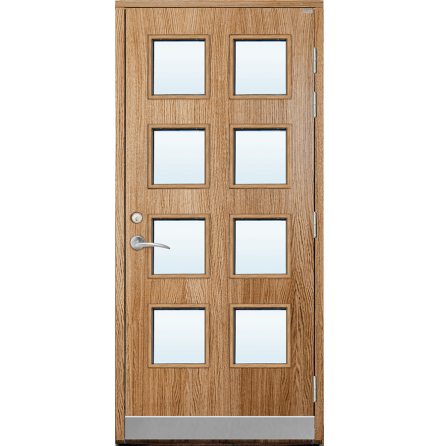 Ytterdörr Lurs Lindbacken Klarglas Ek