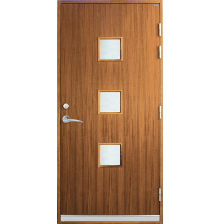 Ytterd�rr Lurs Eriksdal Klarglas Teak