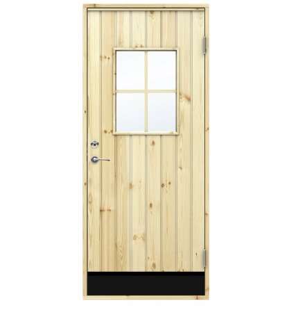 Swedoor Kallförrådsdörr I30G Klarglas Obehandlad (BG Special)