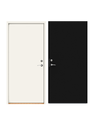 F�rgbyte Tv�f�rgsm�lning (insida standardvit) Svart NCS S 9000-N