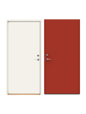 F�rgbyte Tv�f�rgsm�lning (insida standardvit) M�rkr�d NCS S 4050-Y80R