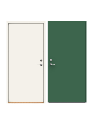 F�rgbyte Tv�f�rgsm�lning (insida standardvit) Gr�n NCS S 6020-G10Y