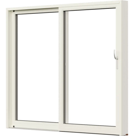 Skjutdörr Nordan Ntech 3-glas Vit Aluminium