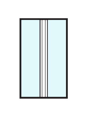 Glasdelande post M0:1