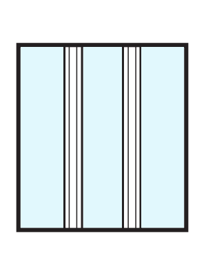 Glasdelande post M:02