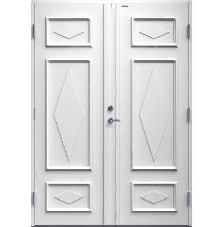 Parytterdörr Diplomat Britta Tät vit