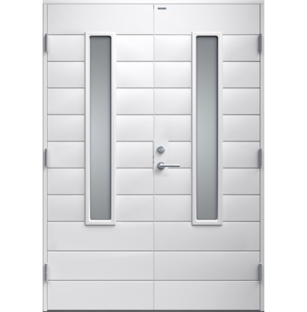 Parytterdörr Diplomat Clara Klarglas vit