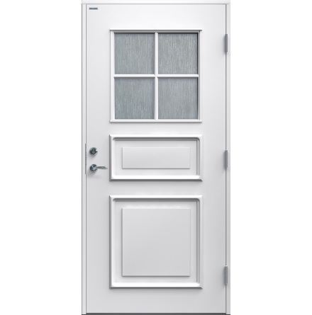 Ytterdörr Diplomat Elvira Cotswoldglas vit