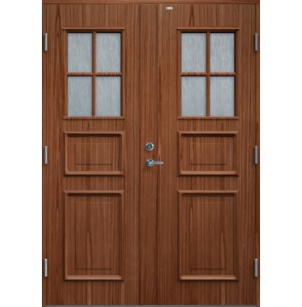 Parytterdörr Diplomat Elvira Cotswoldglas Teak