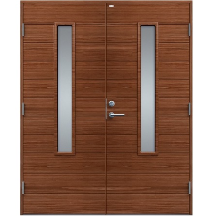 Parytterdörr Diplomat Clara Klarglas Teak