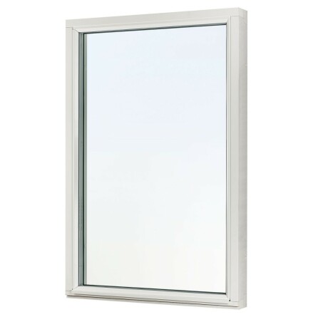 Lager Fast Fönster Svenska Fönster Rund Profil 3-glas Vitmålat Trä