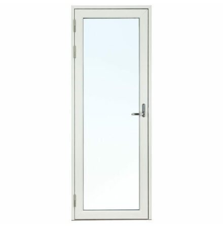 Lager Helglasad Fönsterdörr Svenska Fönster Rak Profil 3-glas Vit Aluminium