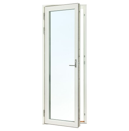 Lager Helglasad Fönsterdörr Svenska Fönster Rund Profil 3-glas Vit Aluminium