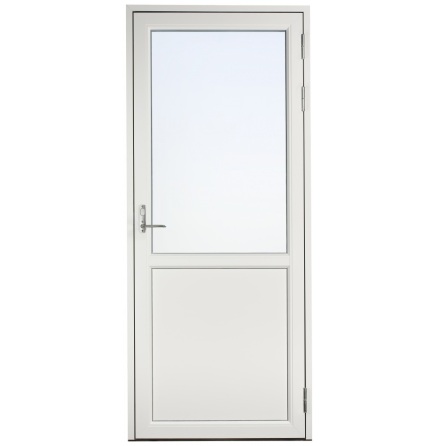 Lager Fönsterdörr Svenska Fönster Rund Profil 3-glas Vit Aluminium